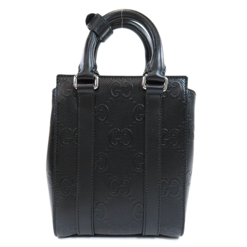 Gucci Bag GG Tote Embossed Leather